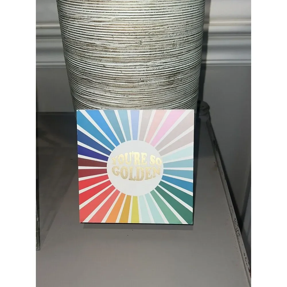YOU’RE SO GOLDEN Wooden Rainbow College Dorm Room Decor Shelf Wall Frame